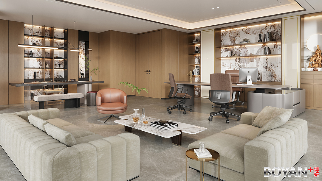 杭州办公室装修,杭州办公室设计,杭州办公室装修设计,杭州商务风办公室装修设计,杭州博妍装饰