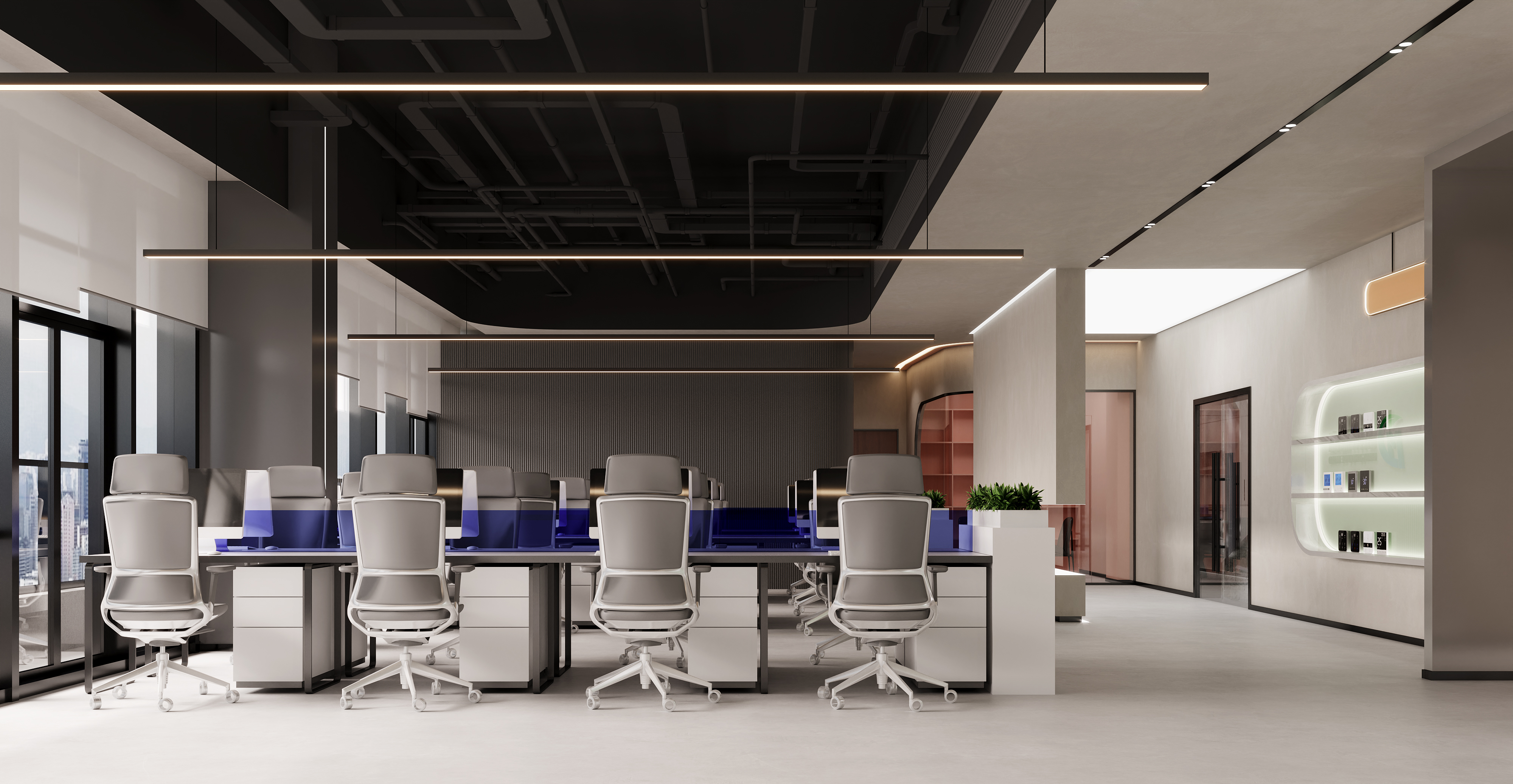 杭州办公室装修,杭州办公室设计,杭州办公室装修设计,杭州商务风办公室装修设计,杭州博妍装饰