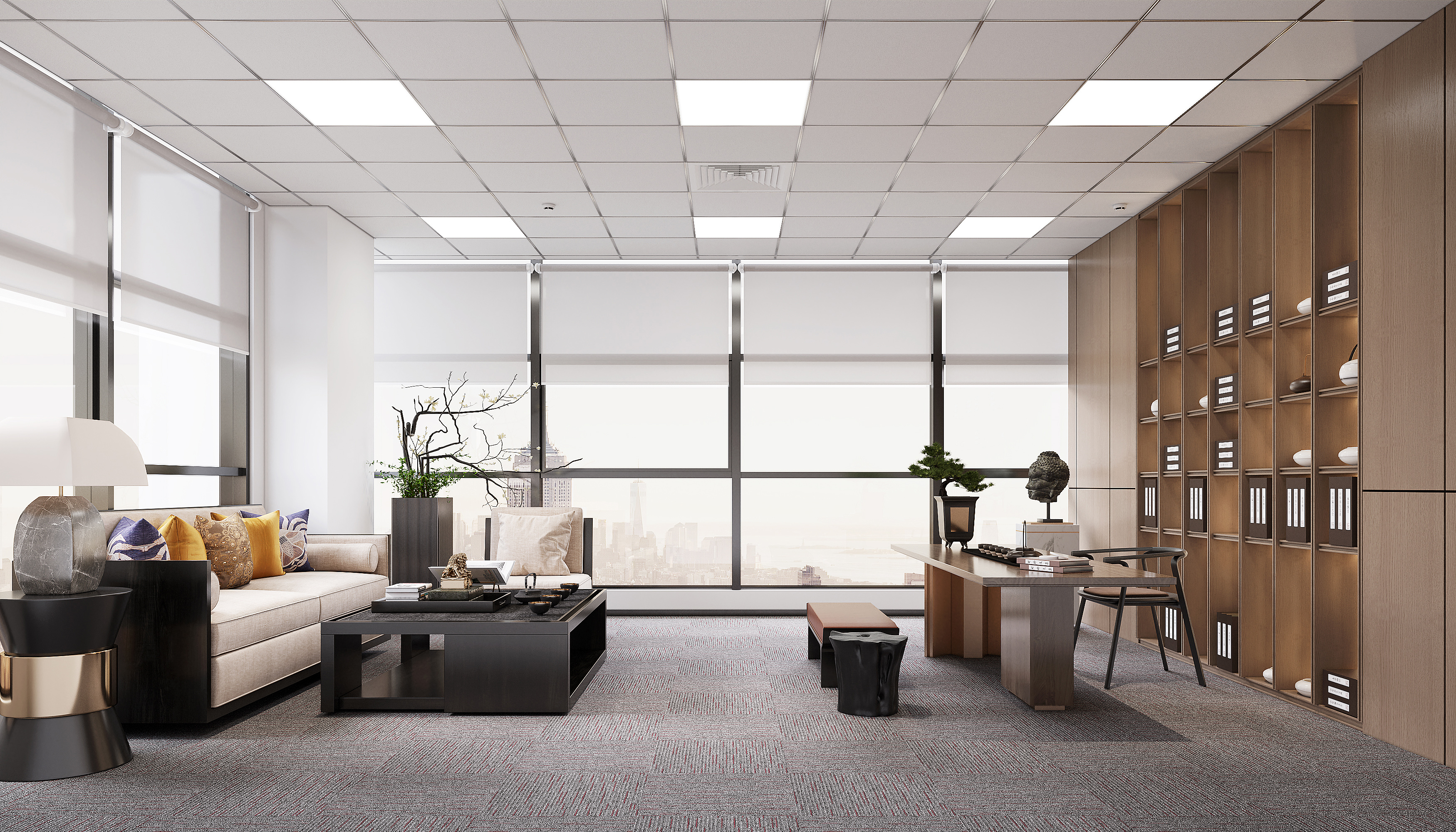 杭州办公室装修,杭州办公室设计,杭州办公室装修设计,杭州商务风办公室装修设计,杭州博妍装饰