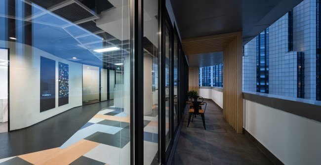 简约拼色办公室装修设计方案 - 实景图 6