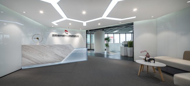 简约拼色办公室装修设计方案 - 实景图 3