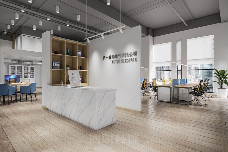 现代风格电力公司办公室装修设计方案 - 实景图 3