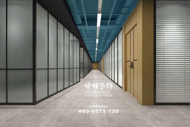 现代风格资产公司办公室装修设计方案 - 实景图 4