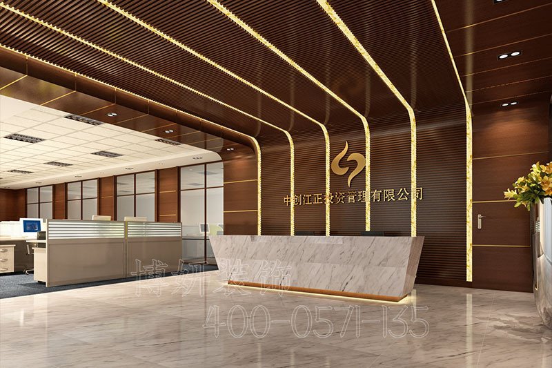 富丽中式风办公室装修设计方案 - 实景图 4