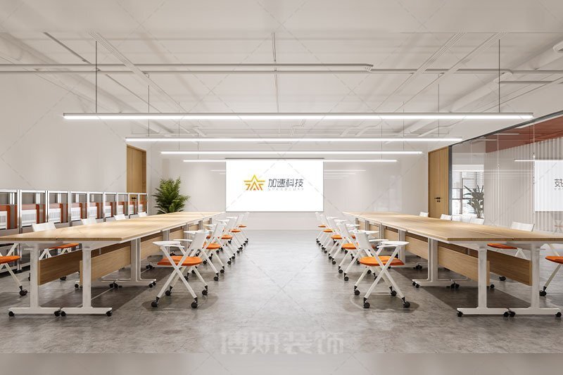 现代简约科技公司办公室装修设计方案 - 实景图 8