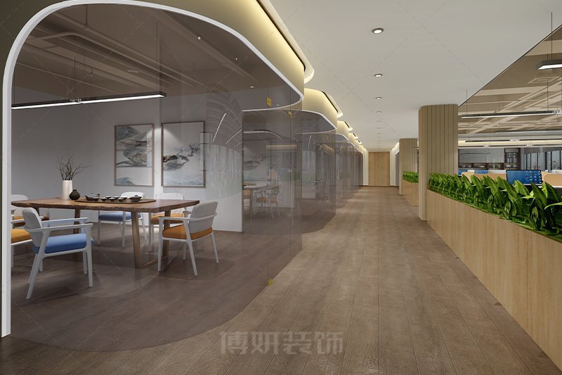 现代中式风办公室装修设计方案 - 实景图 4